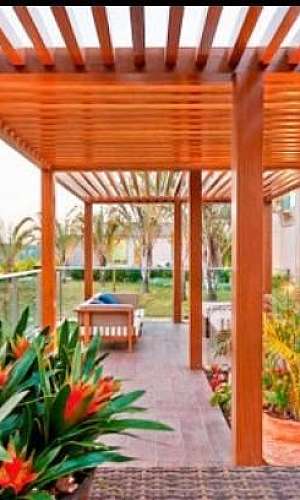 Pergolado de madeira quintal Pergolado de madeira quintal