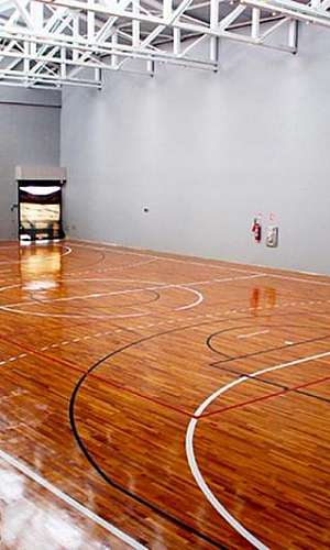 Piso de quadra de madeira Piso de quadra de madeira